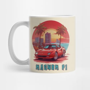 Magnum pi car ferrari Mug